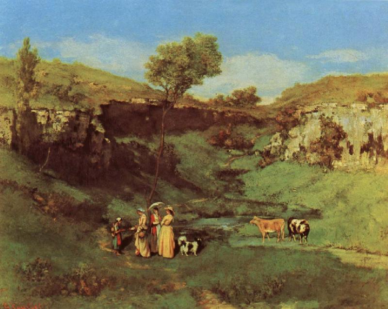 Gustave Courbet Les Demoiselles de Village